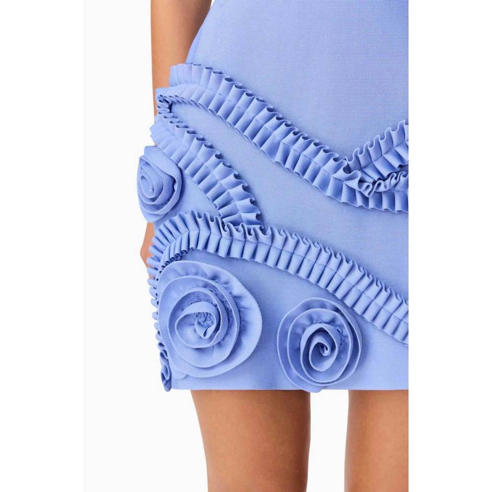 NEW ELLIATT elliatt sonya tulip mini dress in blue - Picture 6 of 6